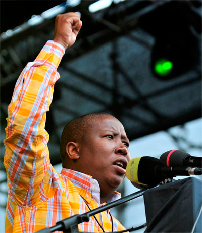 Julius Malema chef du mouvement jeunesse de l'ANC