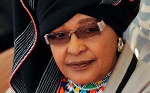 Winnie Madikizela-Mandela, plus connue sous le nom de Winnie Mandela