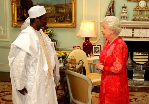 Umaru Musa Yar' Adua et la reine d'Angleterre