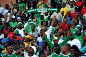 Les supporteurs du Nigeria à Tembisa, le 6 juin 2009