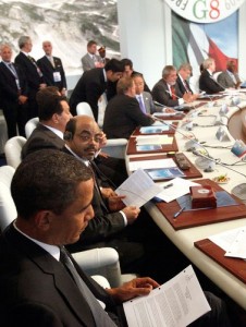 Meles Zanawi au G8