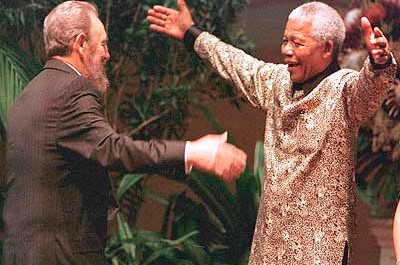 Fidel Castro et Nelson Mandela