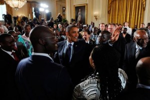 Barack Obama rencontre des leaders Africains à la Maison Blanche