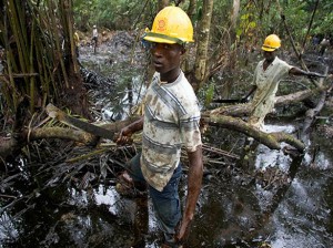 Cinquante ans d'extraction pétrolière dans le delta du Niger a profondément marqué celui-ci. Sans aucune surveillance, les compagnies pétrolières ont amené le delta vers la catastrophe écologique.