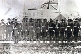 Le Victoria Pioneer Rifle Corps (corps des sapeurs-carabiniers de Victoria)