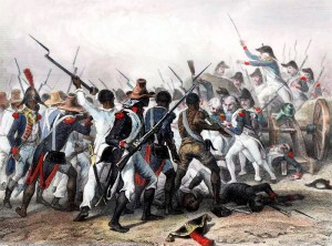 La bataille de Vertières s'est déroulée au Cap-Haïtien (anciennement Cap-Français) le 18 novembre 1803. Elle opposa les troupes commandées par le général de Rochambeau et à celles du général Jean-Jacques Dessalines, chef indépendantiste, né esclave. Ce fut la derniere bataille.