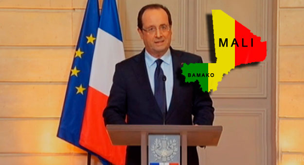 La France a effectué des frappes aériennes contre les rebelles islamistes au Mali le 11 janvier par le début de son intervention militaire destinée à mettre un terme à l’avancement des rebelles au sud qui contrôlent déjà le nord désertique du pays.
