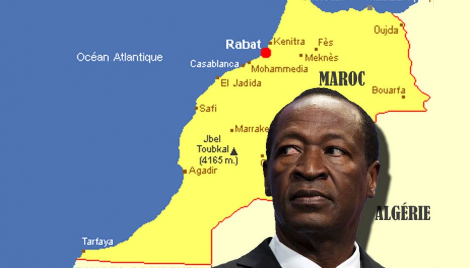 Blaise Compaoré, chassé par la rue le 31 octobre 2014 du pouvoir est arrivé le 21 novembre au Maroc accompagné de cinq personnes, et ce, pour un « séjour à durée déterminée », selon le Ministère des Affaires étrangères marocain.