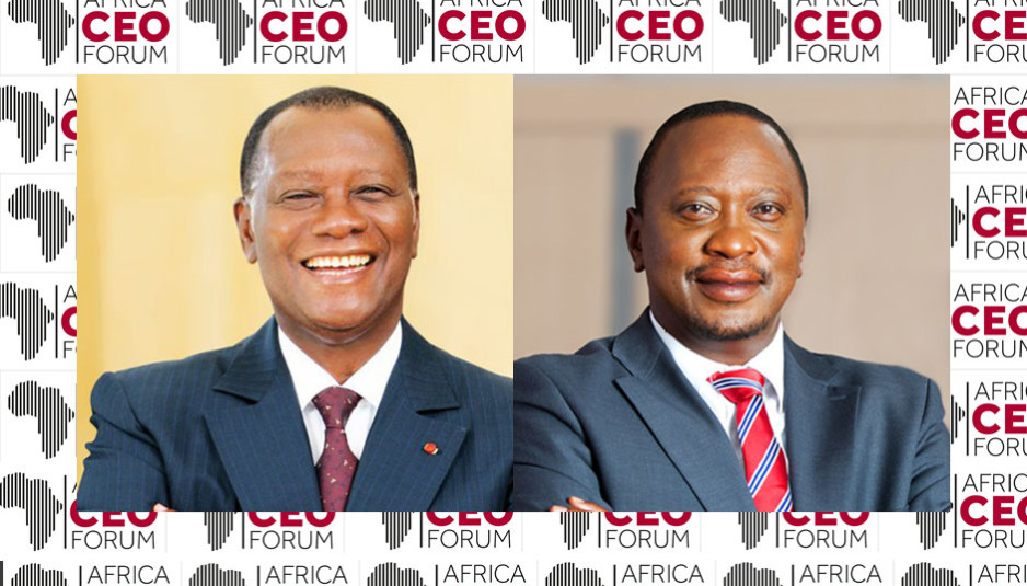 Alassane Ouattara, Président de la République de Côte d'Ivoire et Uhuru Kenyatta, Président de la République du Kenya
