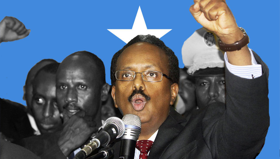 Au début du mois d'août 2012, Farmajo s'est présenté comme candidat à la présidence aux élections de 2012 en Somalie. Il a été parmi les différents challengers qui ont été éliminés lors du premier tour de vote.