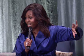 Dans le cadre de la tournée mondiale, organisée à l’occasion de la sortie de son livre « Becoming », « Devenir, en français», Michelle Obama, a donné une conférence au Centre Bell, à Montréal, ce vendredi 3 mai 2019.